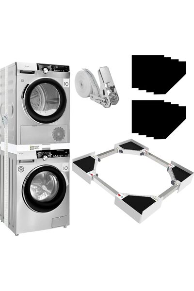 Generic Universal Washer Dryer Stacking Kit, Adjustable 29"-24" Frame with Ra...
