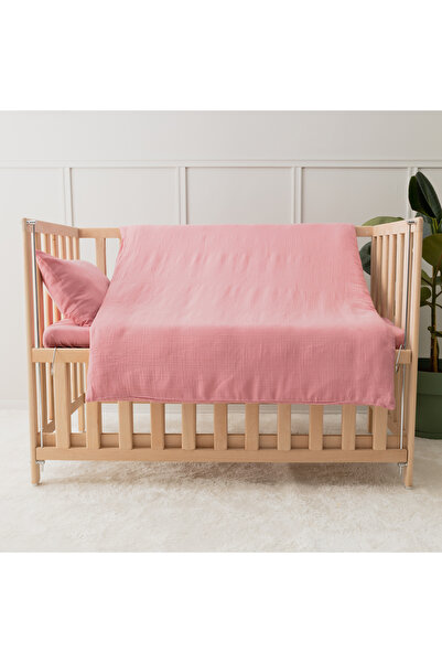 tinibud طقم غطاء لحاف أطفال فاخر مصنوع من قطن الموسلين بنسبة 100%، مقاس 70x12...