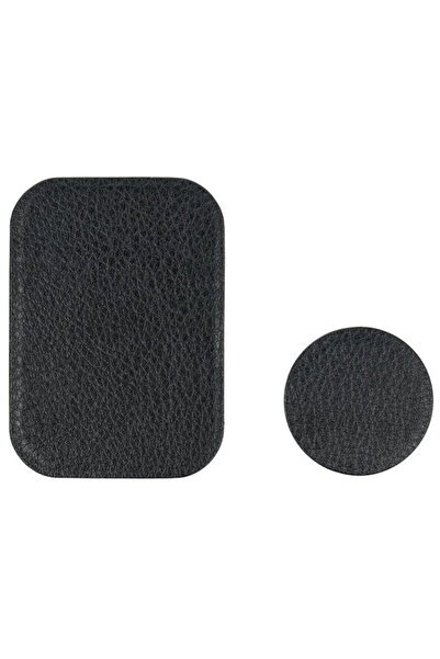 Techsuit Plăcuțe metalice pentru telefon (set de 2) - (MP02) - Negre