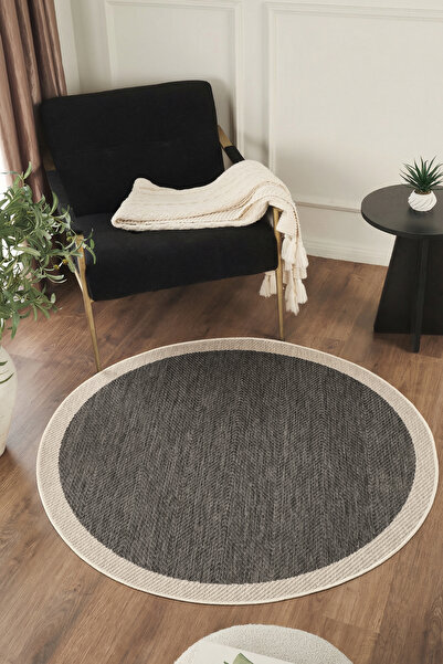 Konfor Halı Sisalux 3089 Antrasit Sisal Dokuma Jüt Kilim Hav Toz Vermez Halı ...