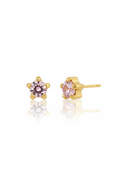 EAR GEAR 24K Gold Plated 2mm Alexandrite Mini Earrings USA