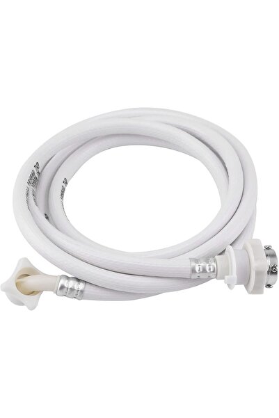 Generic خرطوم مدخل الماء، خرطوم مدخل الماء للغسالة مصنوع من مادة PVC بيضاء مت...