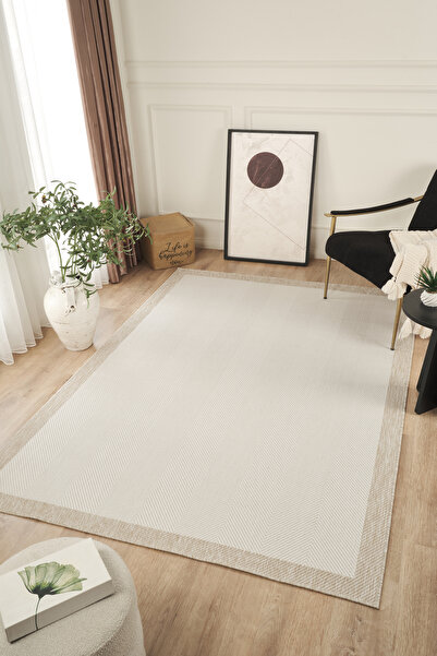 Konfor Halı Sisalux 3084 Krem Bej Sisal Dokuma Jüt Kilim Hav Toz Vermez Halı ...