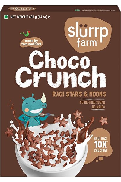 SLURRP FARM حبوب إفطار شوكو كرانش بالشوكولاتة 400 غرام | نجوم وأقمار من دقيق ...