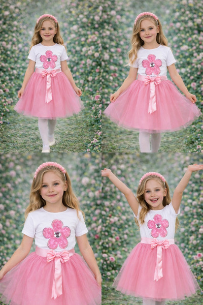 ENDESTORE 23 Nisan 29 Ekim Gösteri Kıyafeti Kız Çocuk Modeli Badi Modeli Tütü...