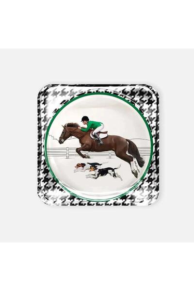 VITELLI DUBAI Equestrian Green Jacket Acrylic Coaster