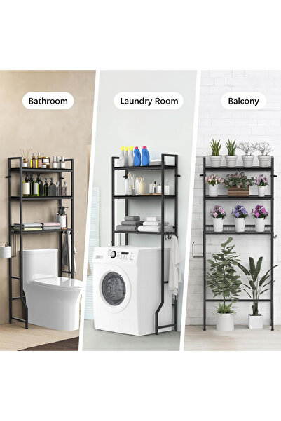 Generic Toilet Storage Rack, 3 -Tier Over-The-Toilet Bathroom Spacesaver - Ea...