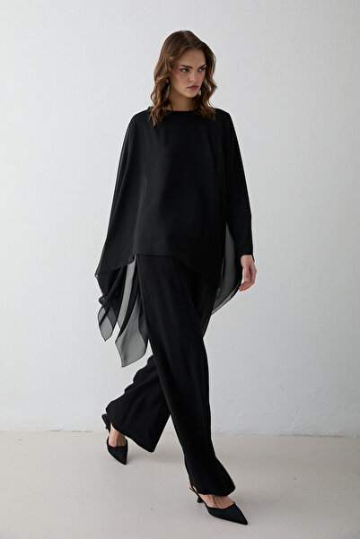 Melike Tatar Chiffon Tunic Set 32-2636