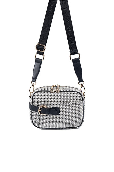 Silver Polo Silver & polo sp1256 women's crossbody bag king pattern black