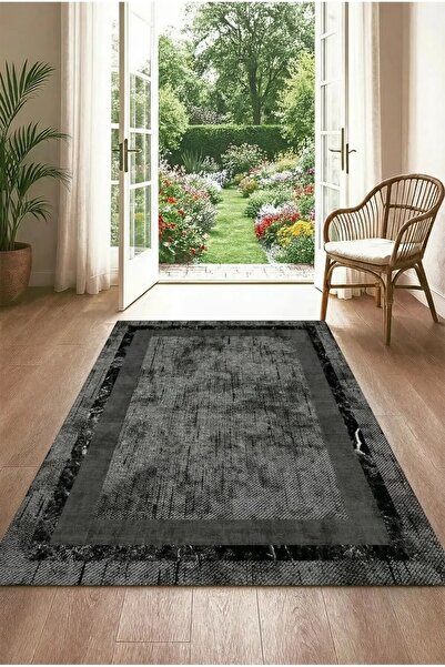 CESTA HOME DIJITAL BASKILI Kaymaz Taban Yıkanabilir Modern Mutfak Halısı Salo...