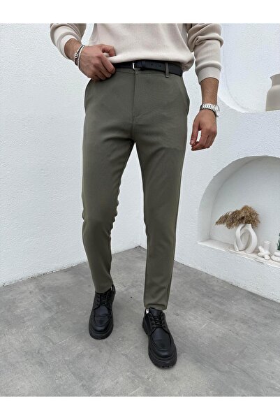 thefreemen Slimfit Likralı Kumaş Pantolon Çağla Yeşili