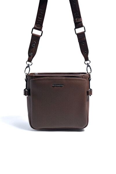 Silver Polo Silver & polo sp884 women's crossbody bag - honeycomb brown