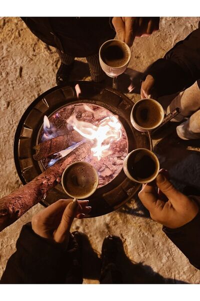 Çelik Ateş Çukuru-Mangal-Odun dış mekan sobası