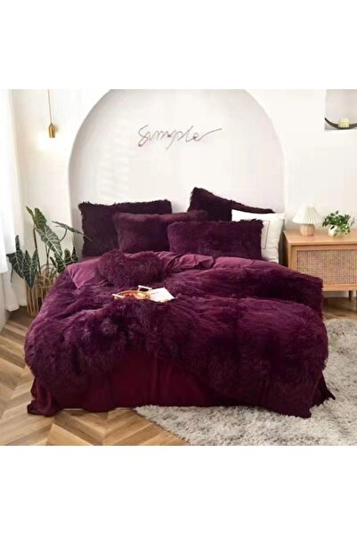 OEM Super Fluffy Cocolino Bedding Set, 6 Pieces, Double Bed, Purple