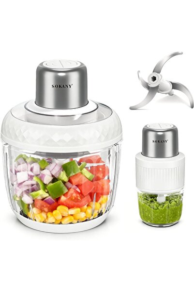 Generic SOKANY Food Processor 800W Power Glass Food Grinder with Stainless St...