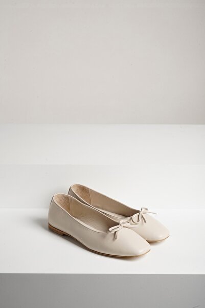 Majensia 151226 حذاء باليه من الجلد الطبيعي