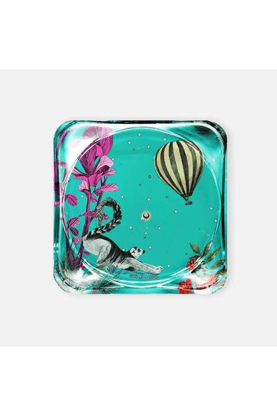 VITELLI DUBAI WONDERLAND Green Raccoon Acrylic Coaster