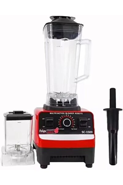 Generic خلاط أحمر، بتقنية أصلية، وعاءان مزدوج سعة 2 لتر، للخلط وطحن التوابل، ...