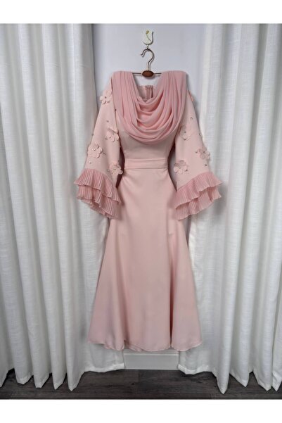 EVENTANA Eventana pink midi dress