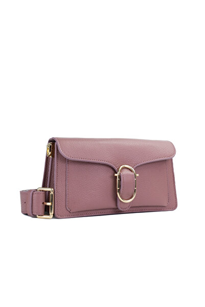 Posete Fagaras Anabelle Leather Purse - Pink, Casual Bag Made of Genuine Leat...