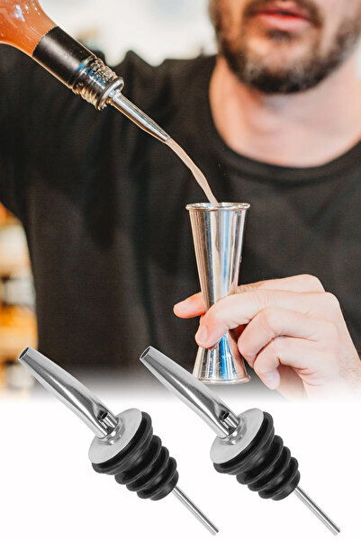 Binbirreyon Steel Bottle Stopper Drip-Free Oil Dispenser Bottle Spout Wine Po...