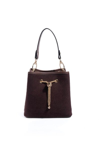 Silver Polo Silver & polo sp1266 women's crossbody bag suede brown