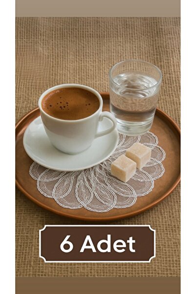 Butik Bardak altı, tepsi sunumluk 6 adet
