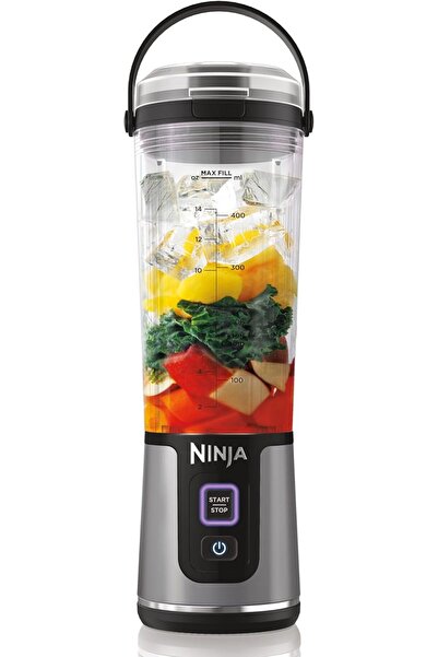 Generic خلاط نينجا بلاست المحمول، سعة 530 مل، غطاء مانع للتسرب وفوهة للشرب، خ...
