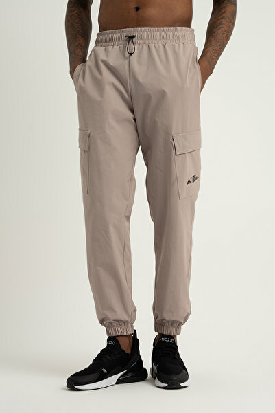 Airlife Verona Outdoor Zb Men's Flap Pocket and Elastic Cuff Trousers Beige