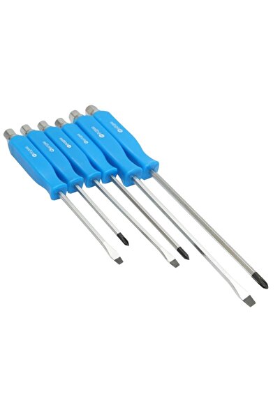 OEM Set of 6 Chrome Vanadium impact screwdrivers for repairs and assembly, 3 ...