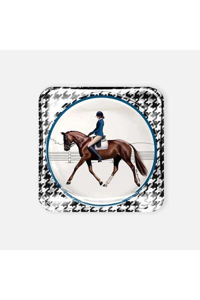 VITELLI DUBAI Equestrian Blue Jacket Acrylic Coaster