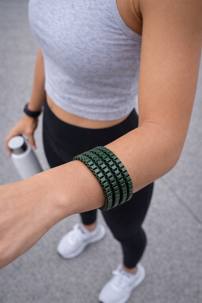 Modex Cube Chain Detail Adjustable 4-Piece Bracelet (17cm)