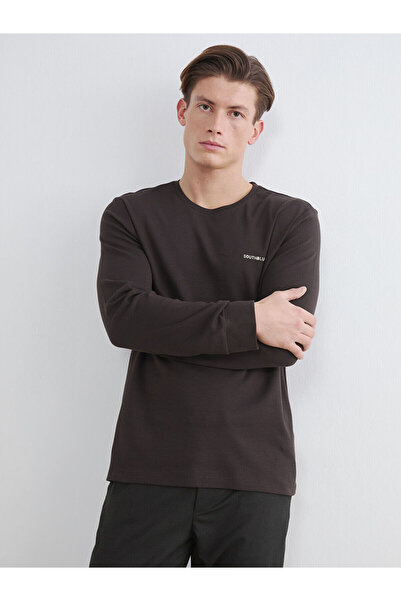 LC Waikiki Nevavm Oval Collar Men's Sweatshirt with a Difference