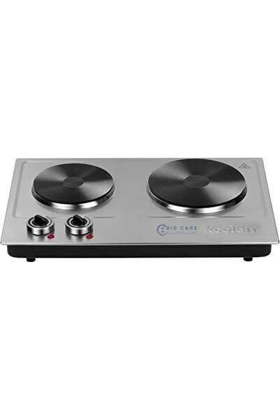 Generic Koolen Electric Cooker, 1500W, 2 Burners, Silver - Big Care