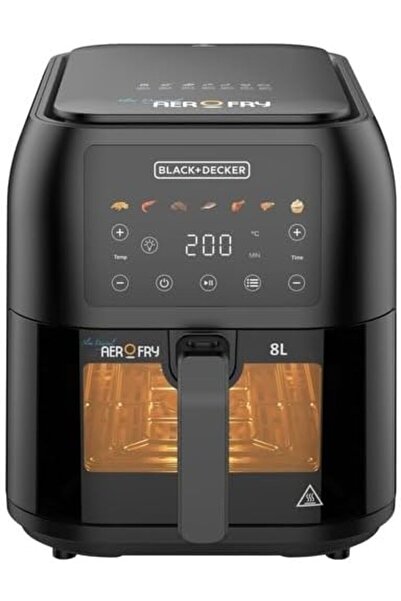 Generic BLACK+DECKER Slim Air Fryer with Window, 8L, 1700W Power, Digital Tou...