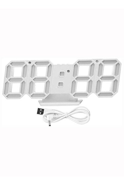 Arabest 3D Digital Alarm Clock, Modern Design LED ,for Office Home Living Roo...