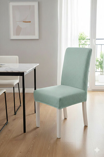 Hazineci Bey Lycra, Washable, Non-Pilling, Chair Cover, 1 Piece Square Patter...