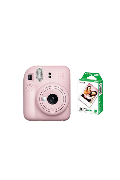 Instax Mini 12 Instant Film Camera Blossom Pink + Pack 10 Film