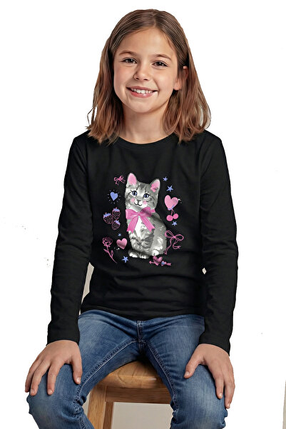 par lingerie pl Printed Long Sleeve T-Shirt for Girls B14