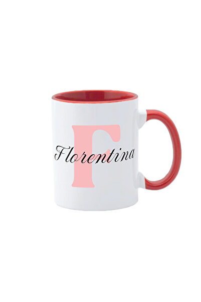 AFFIX THE DIFFERENT PERSPECTIVE Personalized mug, white with red interior and...