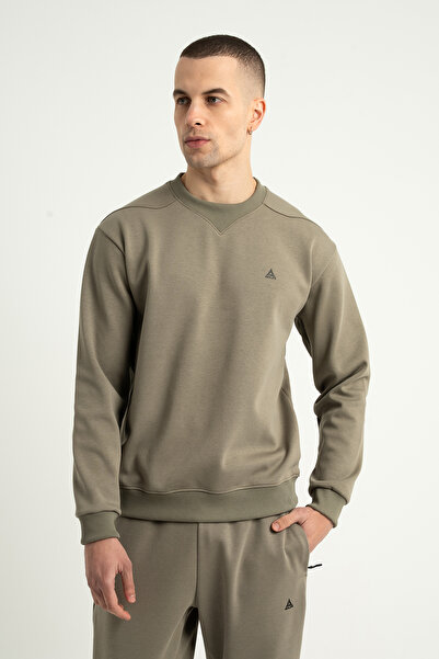 Airlife Plenty Jr Pro Zero Collar Men's Light Wool Sweatshirt Khaki