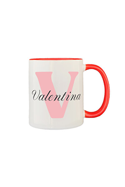 AFFIX THE DIFFERENT PERSPECTIVE Personalized mug, white with red interior and...