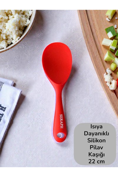 Seraph Isıya Dayanıklı Silikon Pilav Kaşığı 22 cm 1 Adet
