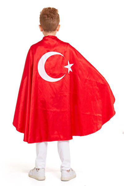 redbug kids 23 April Special Red Performance Cape with Turkish Flag
