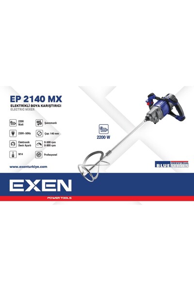 EXEN EP 2140 MX - 2200W 140mm Elektrikli Boya Karıştırıcı Makina