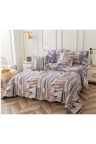 Truva Home Fine Cotton Bedspread - Complete Set with Pillowcases, 230x250 cm