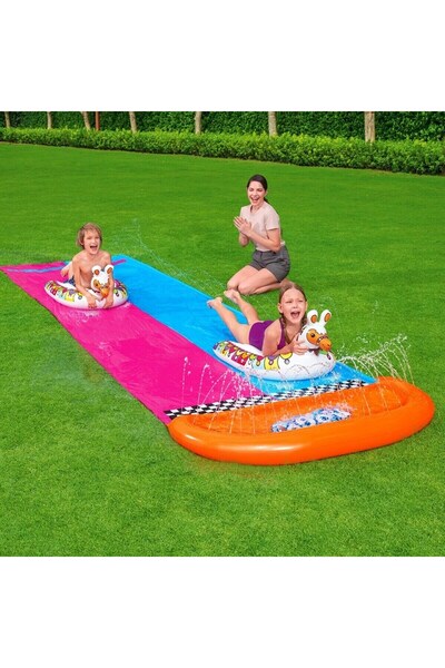 Mıncır Toys H2OGO! زحليقة لاما راما المائية المزدوجة للسباقات - 4.88 متر