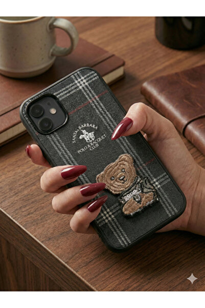 OME iPhone 11 Compatible Santa Barbara Bear Colorful Case