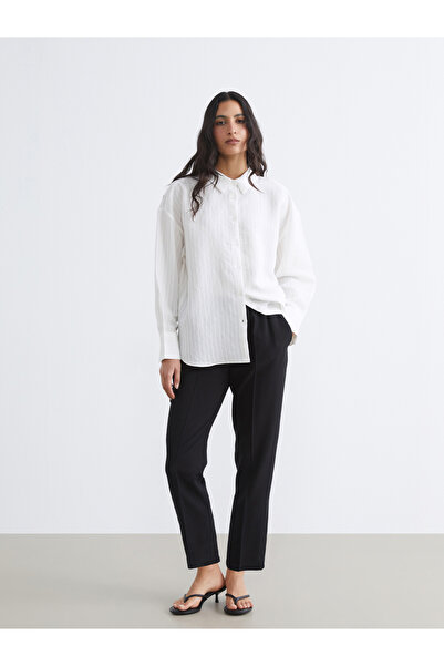 LC Waikiki Pantaloni de damă cu talie elastică și croială morcov