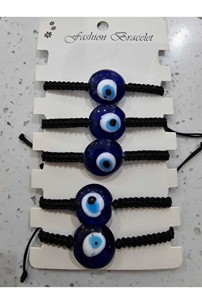 SİBEL AKSESUAR nazar boncuklu siyah bileklik tekli